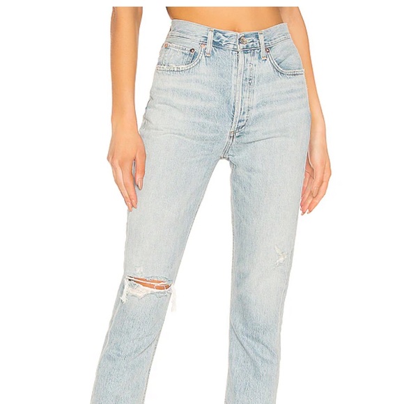 Agolde Riley High Rise Straight Crop - Picture 2 of 5